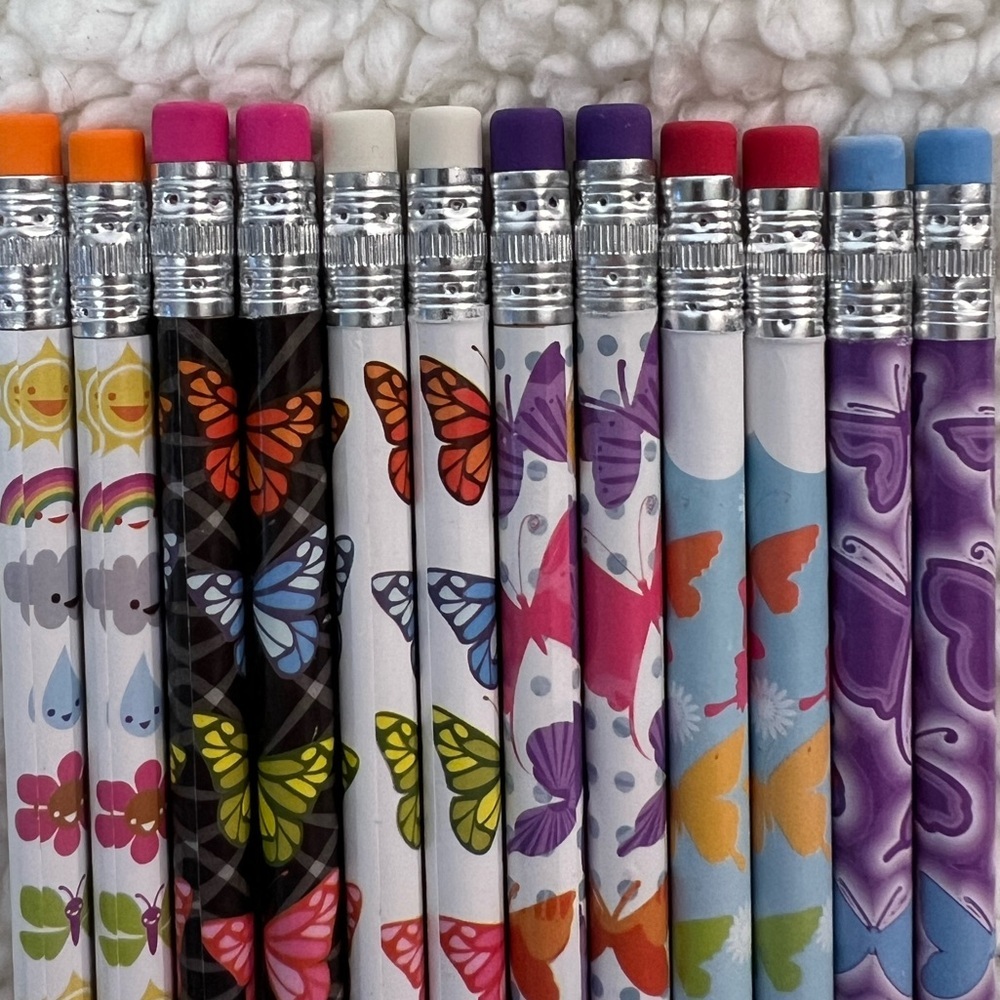 Int'l Arrivals/OOLY Butterflies ECO Friendly Recycled Graphite Pencils Box of12 - Picture 12 of 12